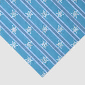 Leuke en Fancy Blauwe Sneeuwvlok Tissuepapier (Detail)