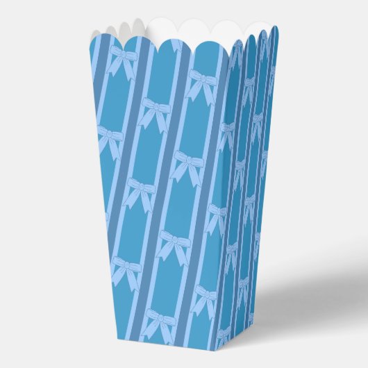 Leuke en Fancy Blue Bow Popcorn Bedankdoosjes (Achterkant)