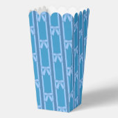 Leuke en Fancy Blue Bow Popcorn Bedankdoosjes (Voorkant)