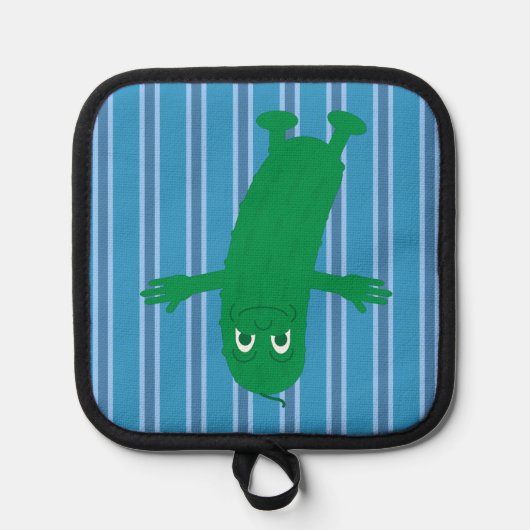 Leuke en Fancy Blue Pickle Pannenlap (Voorkant)