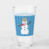 Leuke en Fancy Blue Snowman Detective Glas (Voorkant)