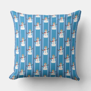 Leuke en Fancy Blue Snowman Detective Kussen