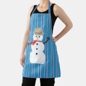 Leuke en Fancy Blue Snowman Detective Schort (Insitu)