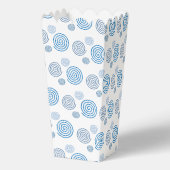 Leuke en Fancy Blue Spirals Popcorn Bedankdoosjes (Achterkant)