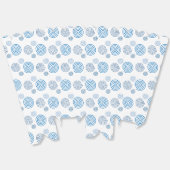 Leuke en Fancy Blue Spirals Popcorn Bedankdoosjes (Ongevouwen)