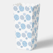 Leuke en Fancy Blue Spirals Popcorn Bedankdoosjes (Voorkant)