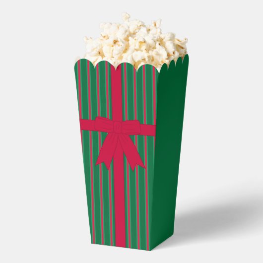 Leuke en Fancy Christmas Bow Popcorn Bedankdoosjes (Popped)