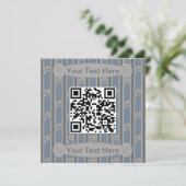 Leuke en Fancy Detective QR Code Kaart (Staand voorkant)