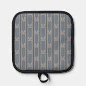 Leuke en Fancy gestreepte boog Pannenlap (Voorkant)