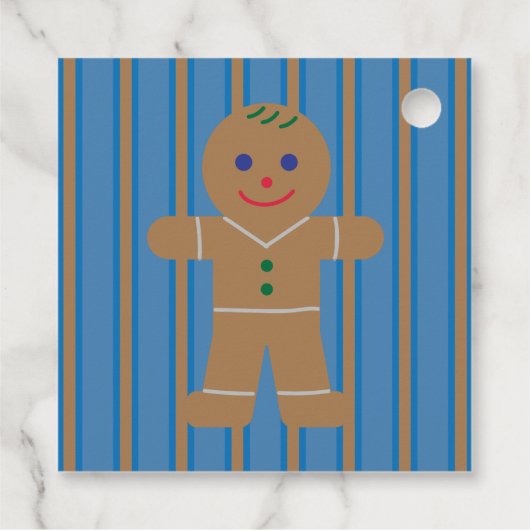 Leuke en Fancy Gingerbread Man Bedankjes Labels (Achterkant)