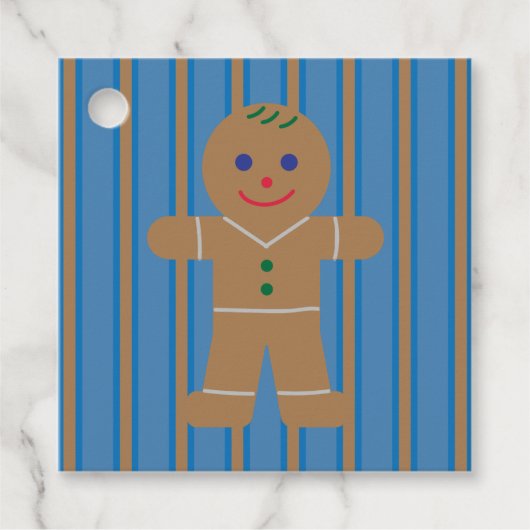 Leuke en Fancy Gingerbread Man Bedankjes Labels (Voorkant)