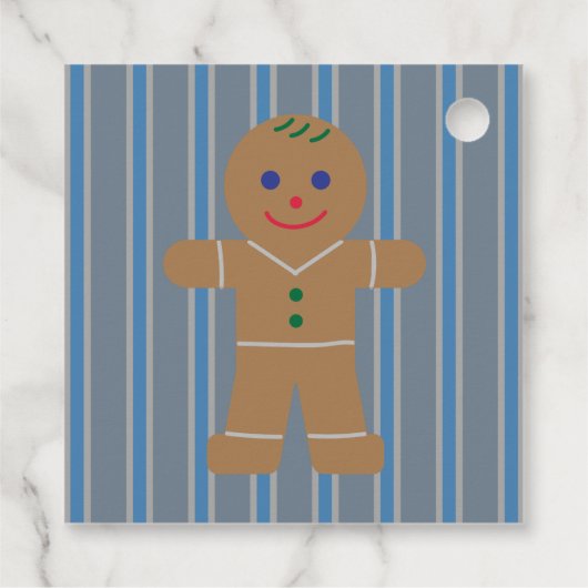 Leuke en Fancy Gingerbread Man Bedankjes Labels (Achterkant)