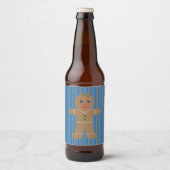 Leuke en Fancy Gingerbread Man Bier Etiket (Voorkant)