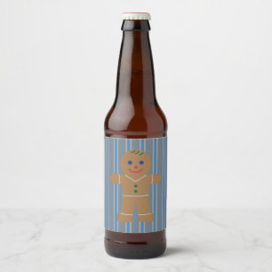 Leuke en Fancy Gingerbread Man Bier Etiket