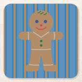 Leuke en Fancy Gingerbread Man Kartonnen Onderzetters (Voorkant)