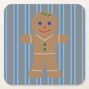 Leuke en Fancy Gingerbread Man Kartonnen Onderzetters