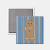 Leuke en Fancy Gingerbread Man Magneet (Voorkant / Achterkant)