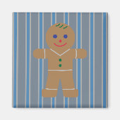 Leuke en Fancy Gingerbread Man Magneet (Voorkant)