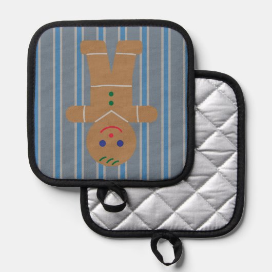 Leuke en Fancy Gingerbread Man Pannenlap (Voorkant / Achterkant)