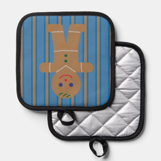 Leuke en Fancy Gingerbread Man Pannenlap (Voorkant / Achterkant)