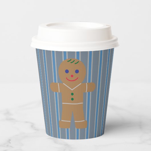 Leuke en Fancy Gingerbread Man Papieren Bekers (Voorkant)