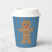 Leuke en Fancy Gingerbread Man Papieren Bekers (Achterkant)