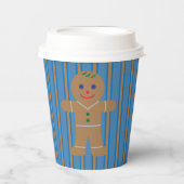 Leuke en Fancy Gingerbread Man Papieren Bekers (Voorkant)
