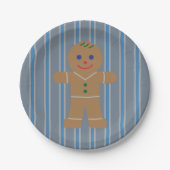 Leuke en Fancy Gingerbread Man Papieren Bordje (Voorkant)