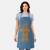 Leuke en Fancy Gingerbread Man Schort (Gedragen)