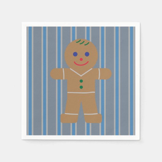 Leuke en Fancy Gingerbread Man Servet (Voorkant)