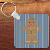 Leuke en Fancy Gingerbread Man Sleutelhanger (Voorkant)