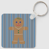 Leuke en Fancy Gingerbread Man Sleutelhanger (Achterkant)