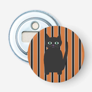 Leuke en Fancy Halloween Black Cats Button Flesopener