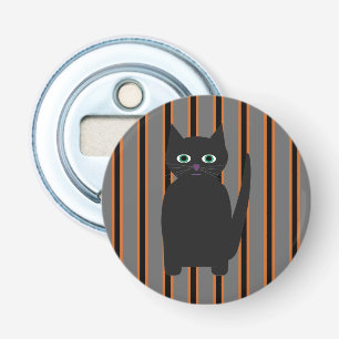 Leuke en Fancy Halloween Black Cats Button Flesopener