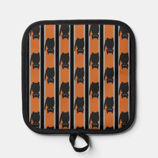 Leuke en Fancy Halloween Black Cats Pannenlap (Voorkant)