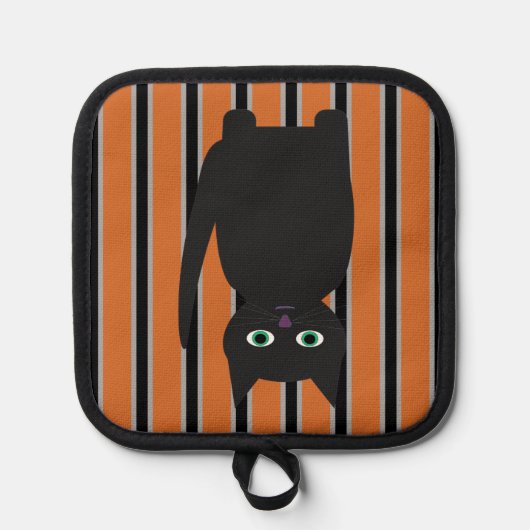 Leuke en Fancy Halloween Black Cats Pannenlap (Voorkant)