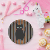 Leuke en Fancy Halloween Black Cats Papieren Bordje (Feest)