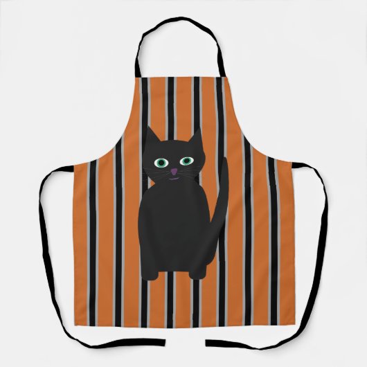 Leuke en Fancy Halloween Black Cats Schort (Voorkant)