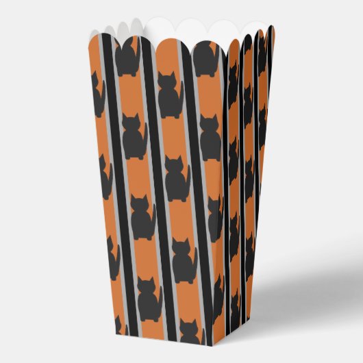 Leuke en Fancy Halloween Black Silhouette Cats Bedankdoosjes (Voorkant)