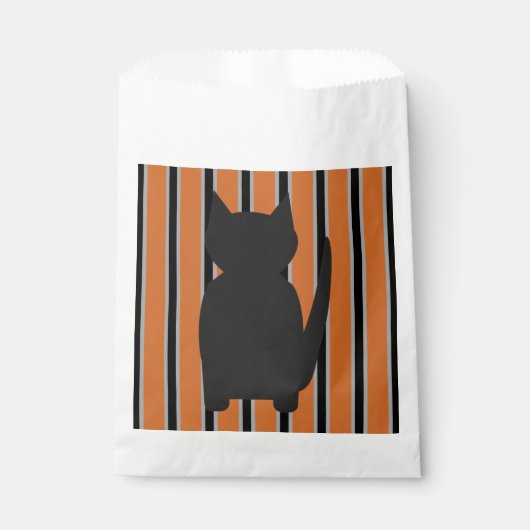 Leuke en Fancy Halloween Black Silhouette Cats Bedankzakje (Voorkant)