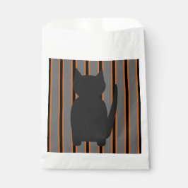 Leuke en Fancy Halloween Black Silhouette Cats Bedankzakje