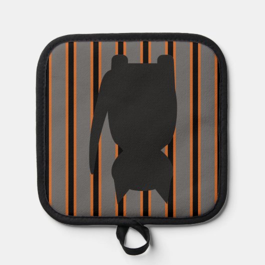 Leuke en Fancy Halloween Black Silhouette Cats Pannenlap (Voorkant)