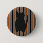 Leuke en Fancy Halloween Black Silhouette Cats Ronde Button 5,7 Cm (Voorkant)