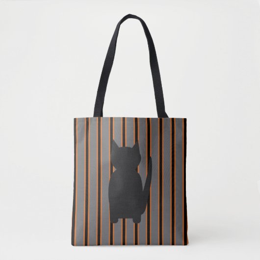 Leuke en Fancy Halloween Black Silhouette Cats Tote Bag (Voorkant)