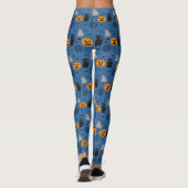 Leuke en Fancy Halloween Cat Ghost Pumpkin Web Leggings (Achterkant)