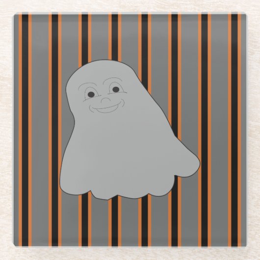 Leuke en Fancy Halloween Ghosts Glazen Onderzetter (Voorkant)