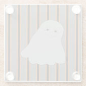Leuke en Fancy Halloween Ghosts Glazen Onderzetter (Achterkant)