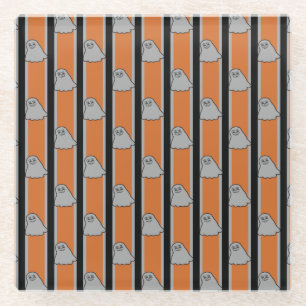 Leuke en Fancy Halloween Ghosts Glazen Onderzetter