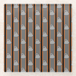 Leuke en Fancy Halloween Ghosts Glazen Onderzetter