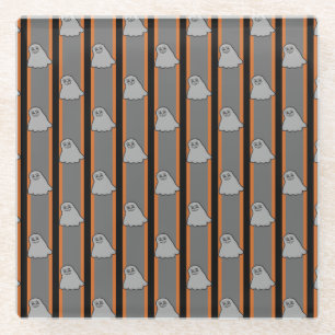 Leuke en Fancy Halloween Ghosts Glazen Onderzetter